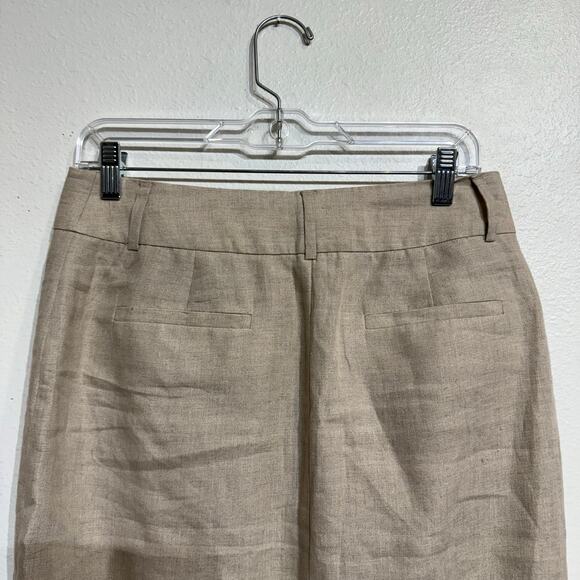 Banana Republic Tan Mini Pencil Skirt Sz 6 - Picture 8 of 12